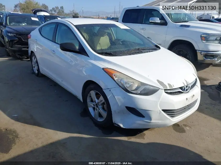 5NPDH4AE5DH331130 2013 Hyundai Elantra Gls