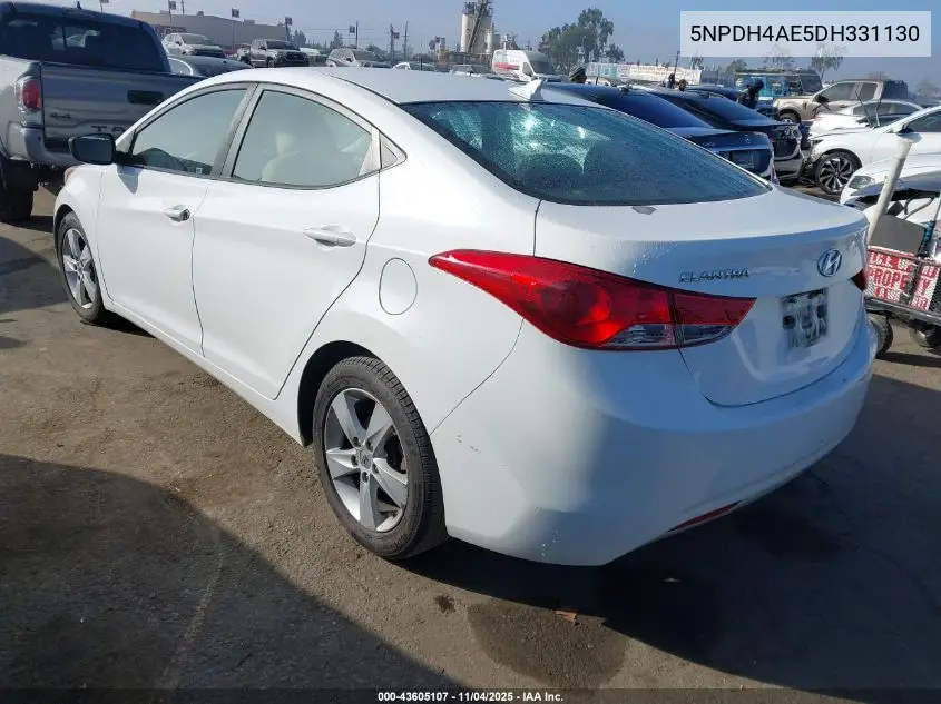 5NPDH4AE5DH331130 2013 Hyundai Elantra Gls