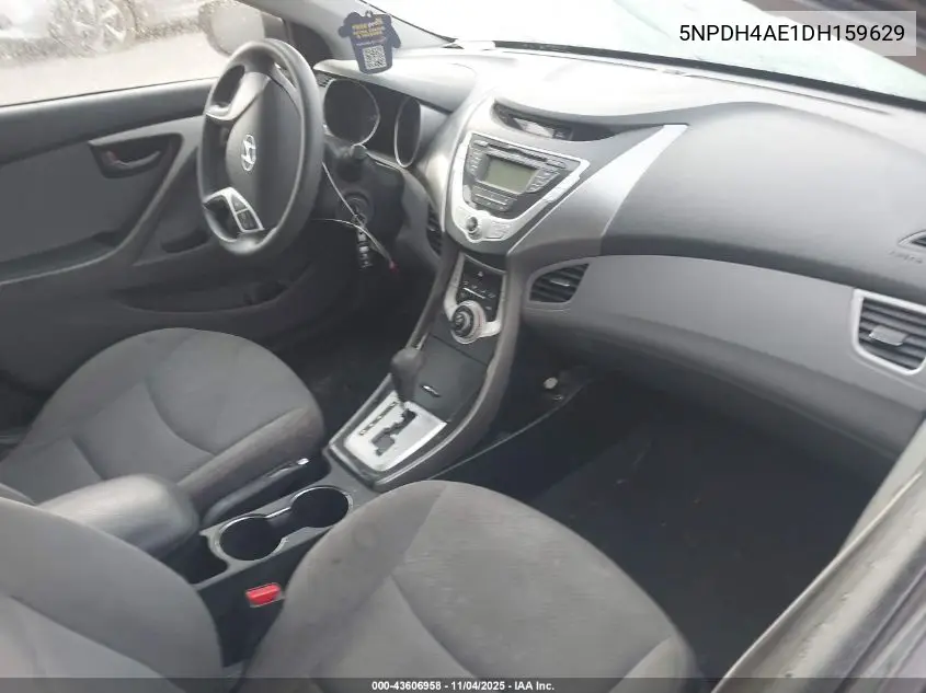 5NPDH4AE1DH159629 2013 Hyundai Elantra Gls