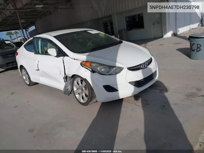 5NPDH4AE7DH230798 2013 Hyundai Elantra Gls/Limited