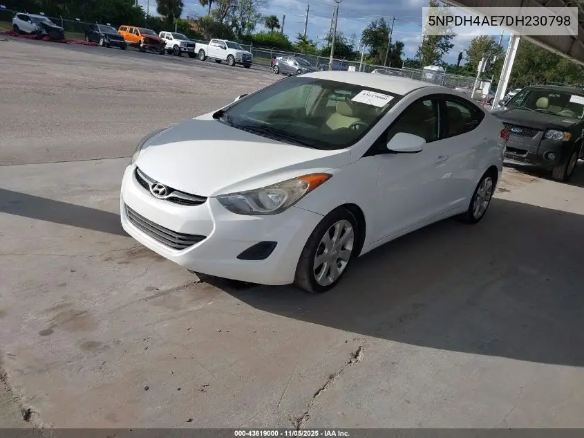 5NPDH4AE7DH230798 2013 Hyundai Elantra Gls/Limited