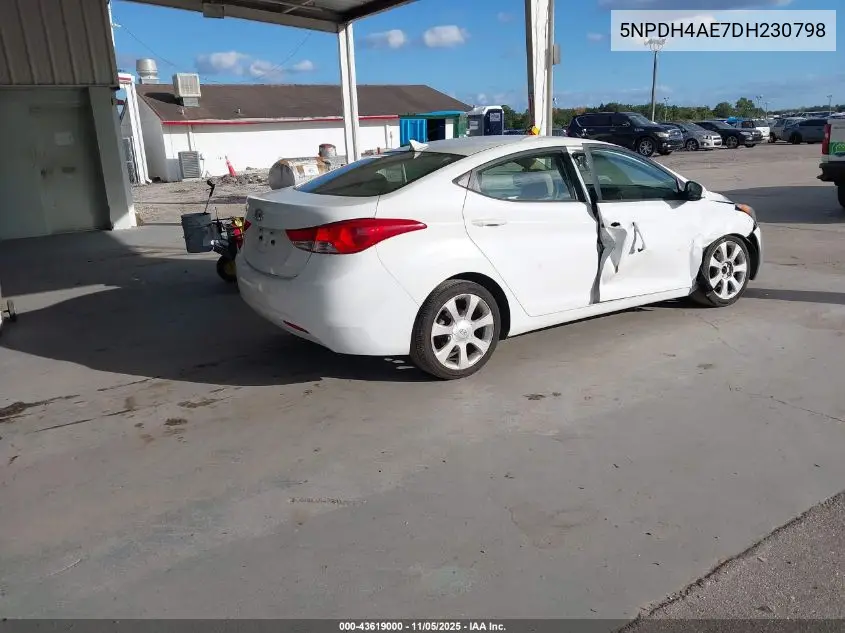 5NPDH4AE7DH230798 2013 Hyundai Elantra Gls/Limited