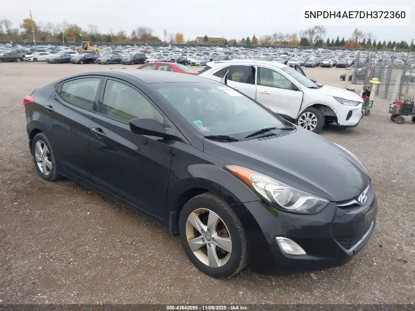 5NPDH4AE7DH372360 2013 Hyundai Elantra Gls