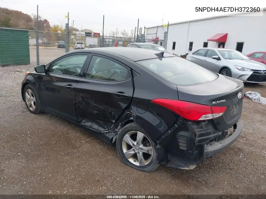 5NPDH4AE7DH372360 2013 Hyundai Elantra Gls