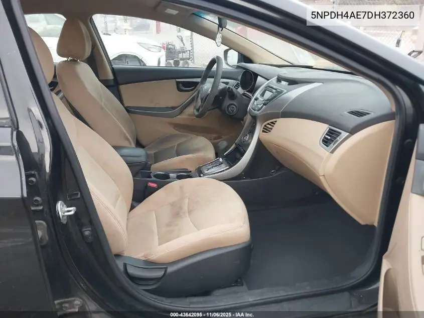 5NPDH4AE7DH372360 2013 Hyundai Elantra Gls