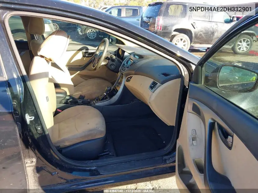 5NPDH4AE2DH332901 2013 Hyundai Elantra Gls