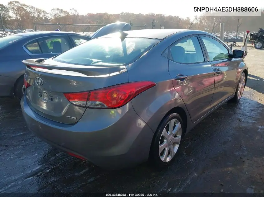 5NPDH4AE5DH388606 2013 Hyundai Elantra Limited