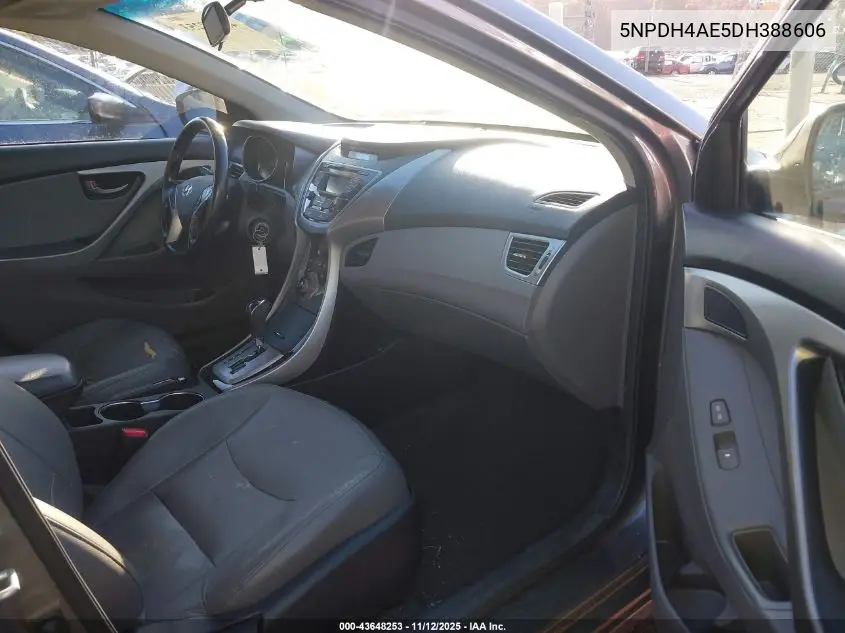 5NPDH4AE5DH388606 2013 Hyundai Elantra Limited