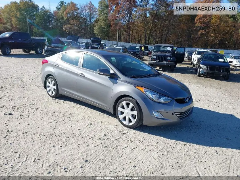 5NPDH4AEXDH259180 2013 Hyundai Elantra Limited