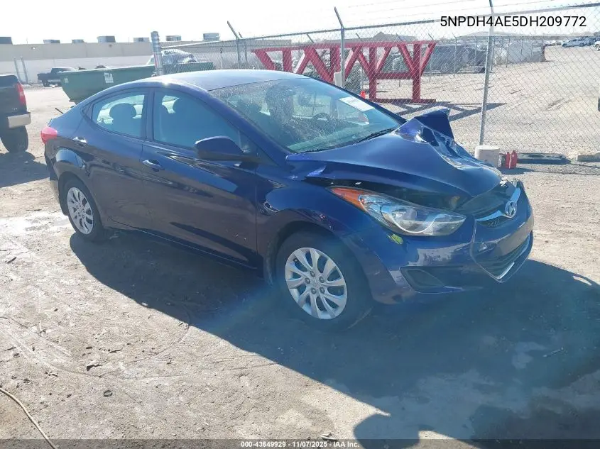 5NPDH4AE5DH209772 2013 Hyundai Elantra Gls/Limited