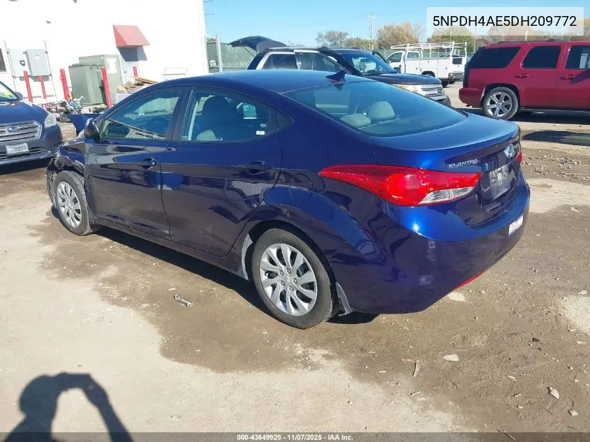 5NPDH4AE5DH209772 2013 Hyundai Elantra Gls/Limited