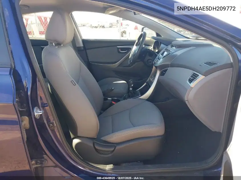 5NPDH4AE5DH209772 2013 Hyundai Elantra Gls/Limited