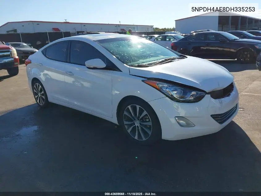 5NPDH4AE8DH335253 2013 Hyundai Elantra Limited