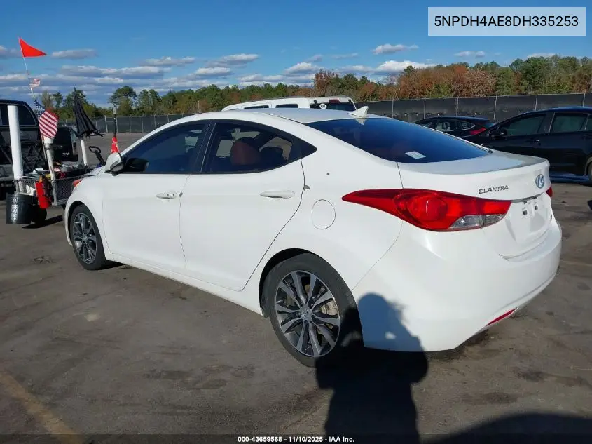 5NPDH4AE8DH335253 2013 Hyundai Elantra Limited