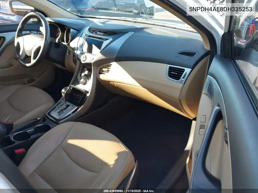 5NPDH4AE8DH335253 2013 Hyundai Elantra Limited