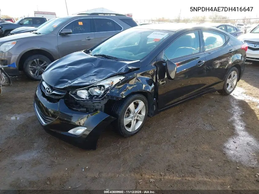 5NPDH4AE7DH416647 2013 Hyundai Elantra Gls