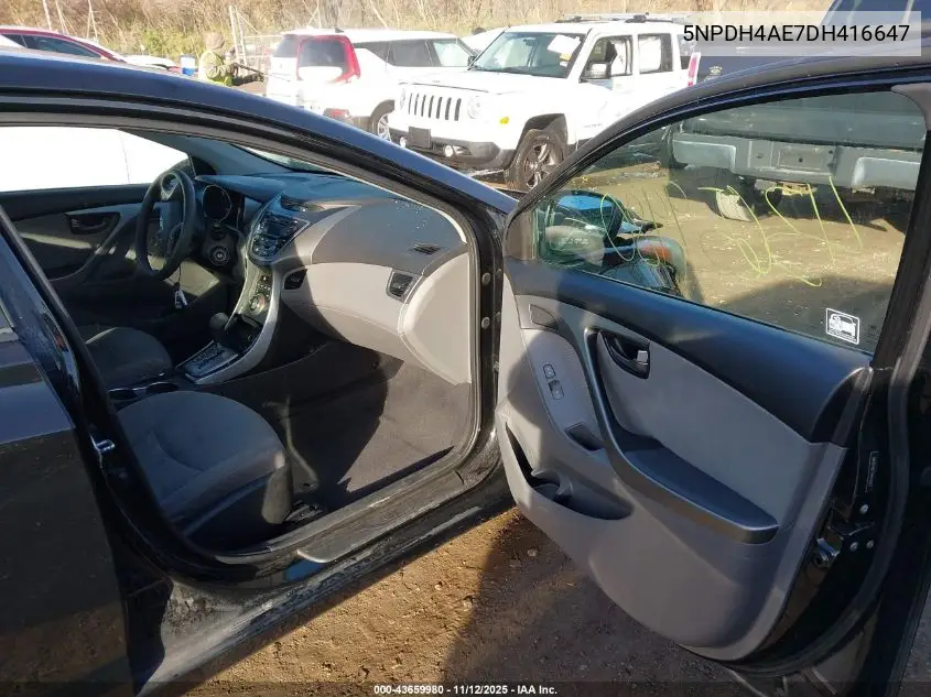 5NPDH4AE7DH416647 2013 Hyundai Elantra Gls