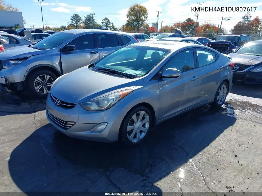 KMHDH4AE1DU807617 2013 Hyundai Elantra Limited