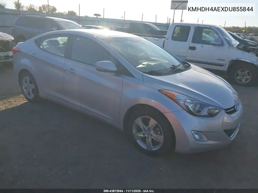 KMHDH4AEXDU855844 2013 Hyundai Elantra Gls