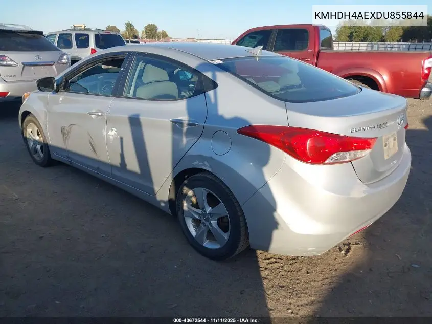 KMHDH4AEXDU855844 2013 Hyundai Elantra Gls
