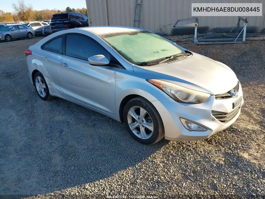 KMHDH6AE8DU008445 2013 Hyundai Elantra Gs