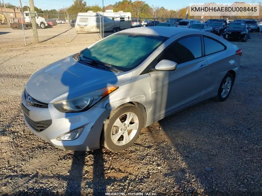 KMHDH6AE8DU008445 2013 Hyundai Elantra Gs