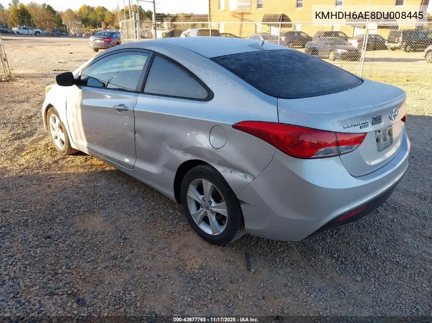KMHDH6AE8DU008445 2013 Hyundai Elantra Gs
