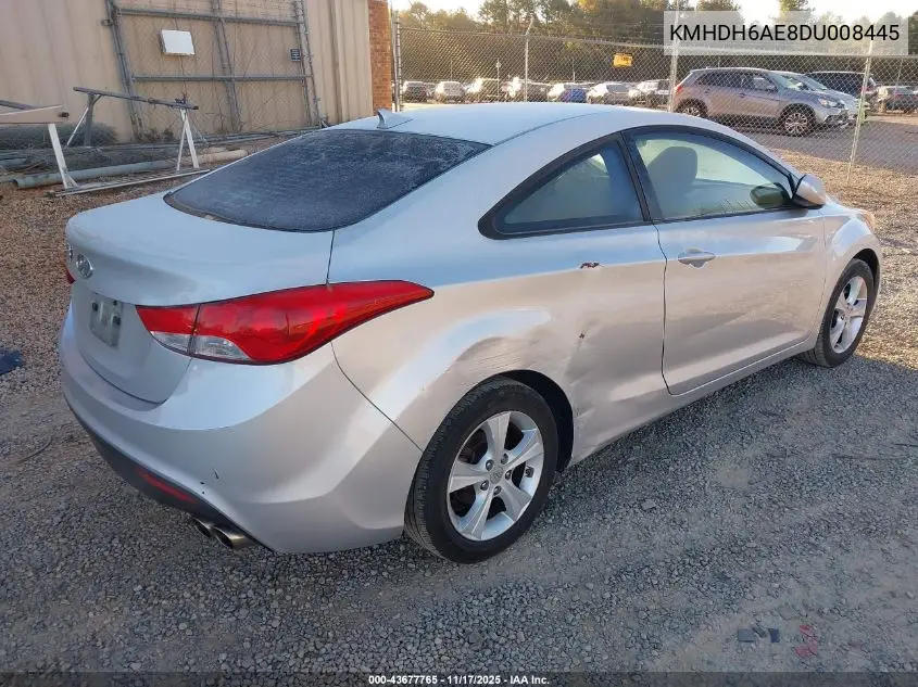 KMHDH6AE8DU008445 2013 Hyundai Elantra Gs