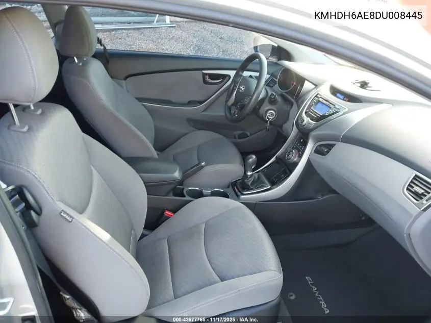 KMHDH6AE8DU008445 2013 Hyundai Elantra Gs