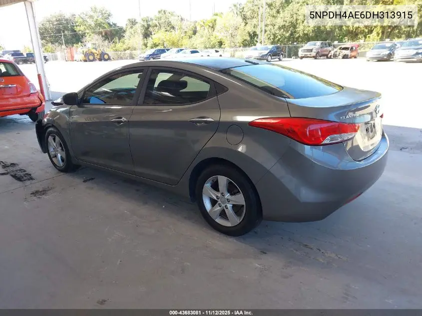 5NPDH4AE6DH313915 2013 Hyundai Elantra Gls
