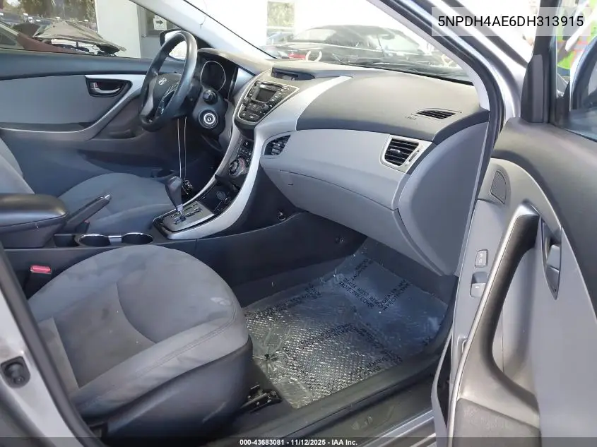 5NPDH4AE6DH313915 2013 Hyundai Elantra Gls
