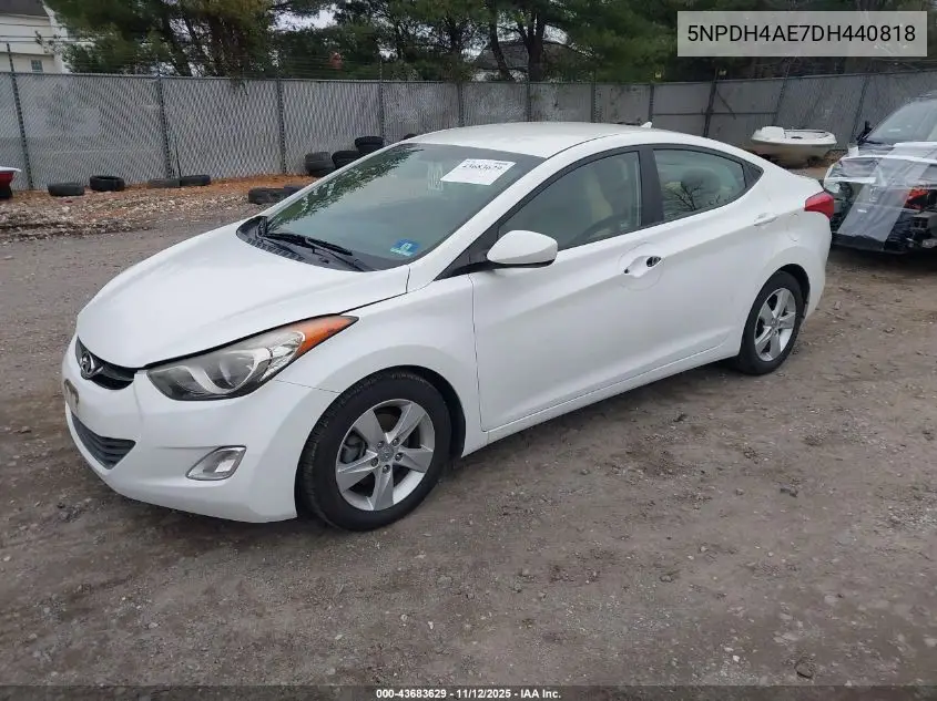 5NPDH4AE7DH440818 2013 Hyundai Elantra Gls