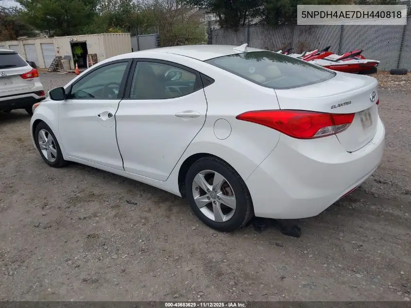 5NPDH4AE7DH440818 2013 Hyundai Elantra Gls