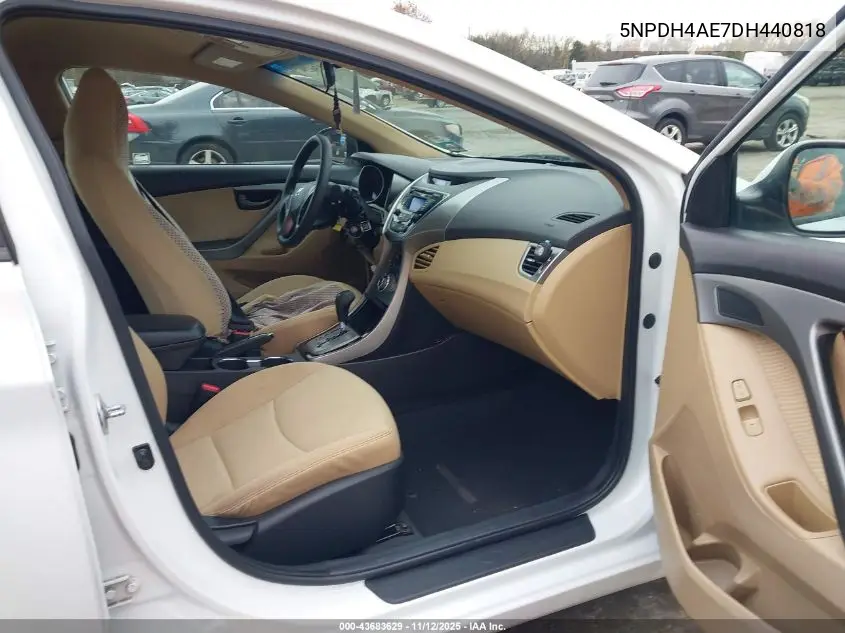 5NPDH4AE7DH440818 2013 Hyundai Elantra Gls