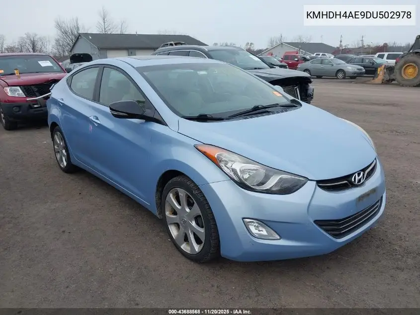 KMHDH4AE9DU502978 2013 Hyundai Elantra Limited