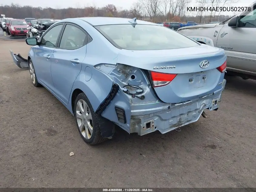 KMHDH4AE9DU502978 2013 Hyundai Elantra Limited