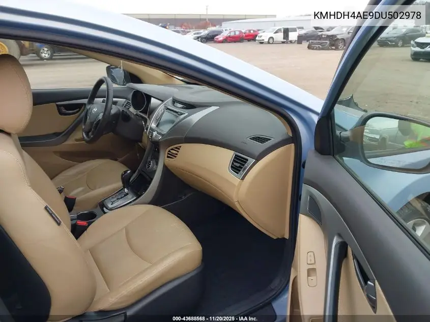 KMHDH4AE9DU502978 2013 Hyundai Elantra Limited