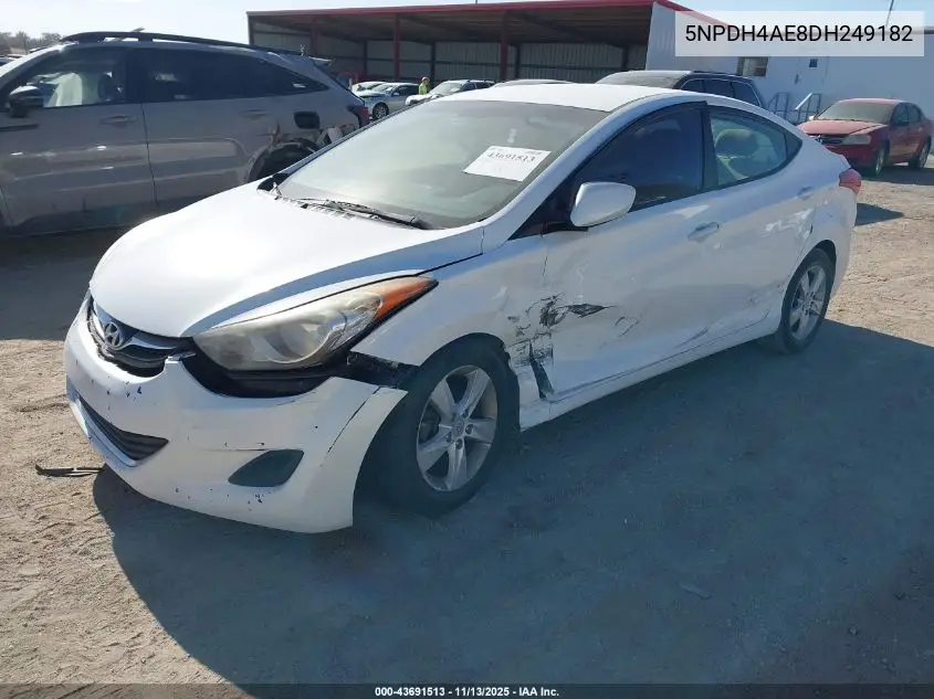 5NPDH4AE8DH249182 2013 Hyundai Elantra Gls