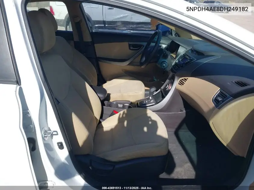 5NPDH4AE8DH249182 2013 Hyundai Elantra Gls