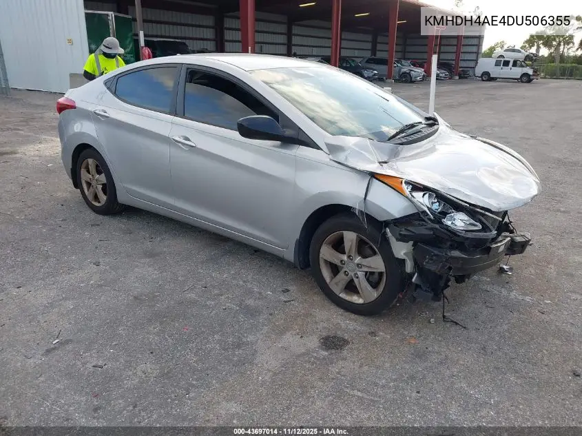 KMHDH4AE4DU506355 2013 Hyundai Elantra Gls/Limited