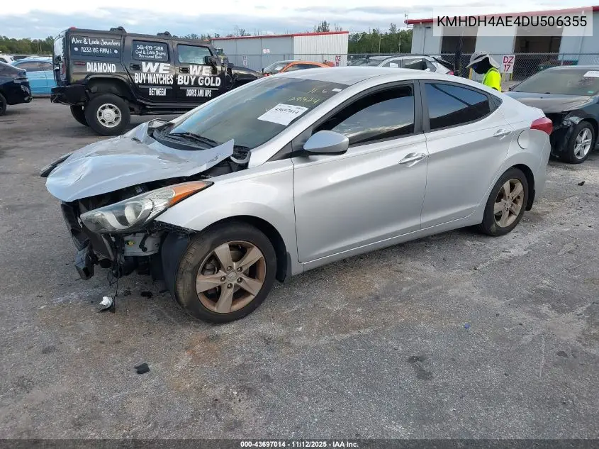 KMHDH4AE4DU506355 2013 Hyundai Elantra Gls/Limited