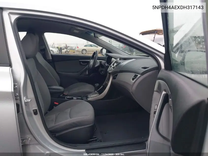 5NPDH4AEXDH317143 2013 Hyundai Elantra Gls