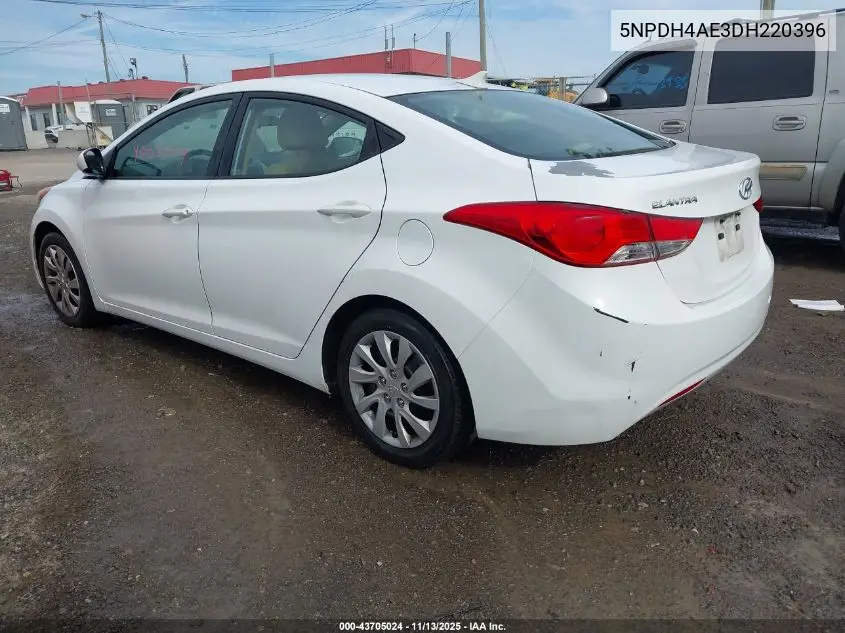 5NPDH4AE3DH220396 2013 Hyundai Elantra Gls/Limited