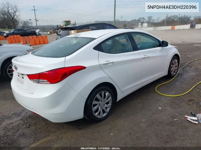 5NPDH4AE3DH220396 2013 Hyundai Elantra Gls/Limited