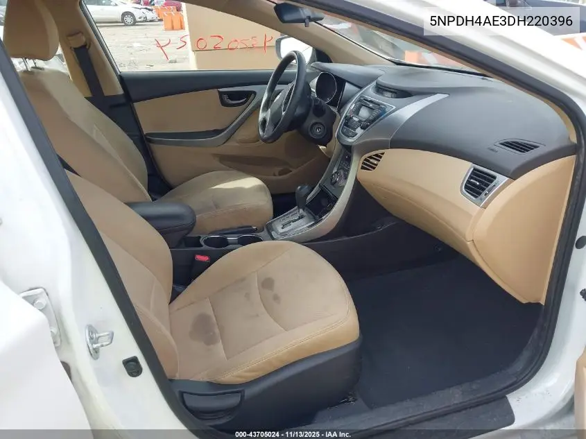 5NPDH4AE3DH220396 2013 Hyundai Elantra Gls/Limited