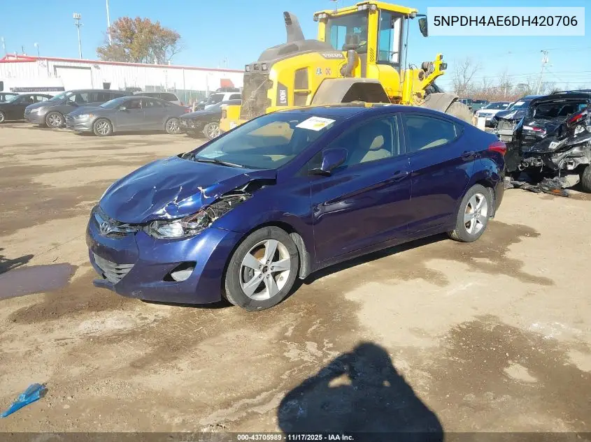 5NPDH4AE6DH420706 2013 Hyundai Elantra Gls