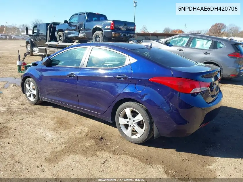 5NPDH4AE6DH420706 2013 Hyundai Elantra Gls