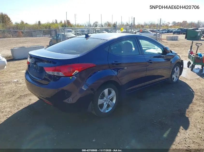 5NPDH4AE6DH420706 2013 Hyundai Elantra Gls