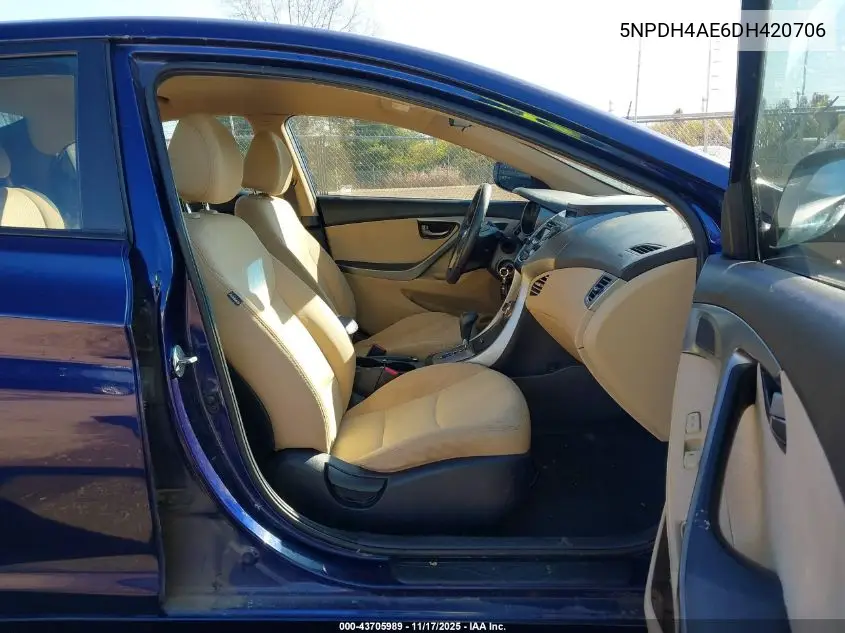 5NPDH4AE6DH420706 2013 Hyundai Elantra Gls