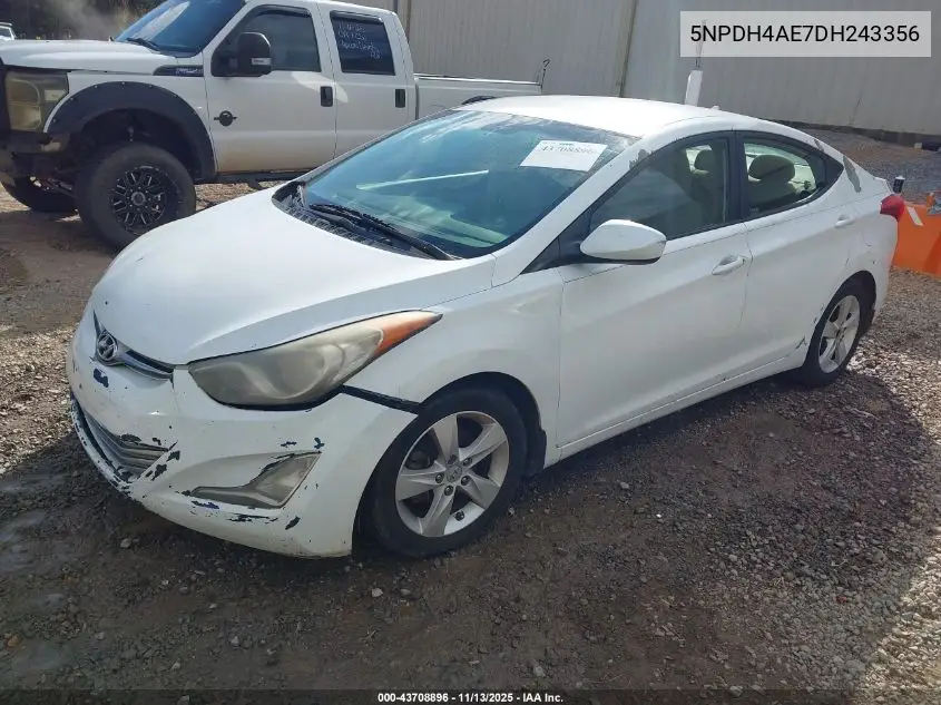 5NPDH4AE7DH243356 2013 Hyundai Elantra Gls